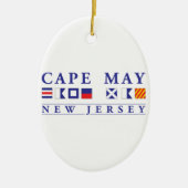 Cape May New Jersey Keramisch Ornament (Voorkant)