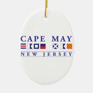 Cape May New Jersey Keramisch Ornament