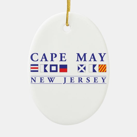 Cape May New Jersey Keramisch Ornament (Voorkant)