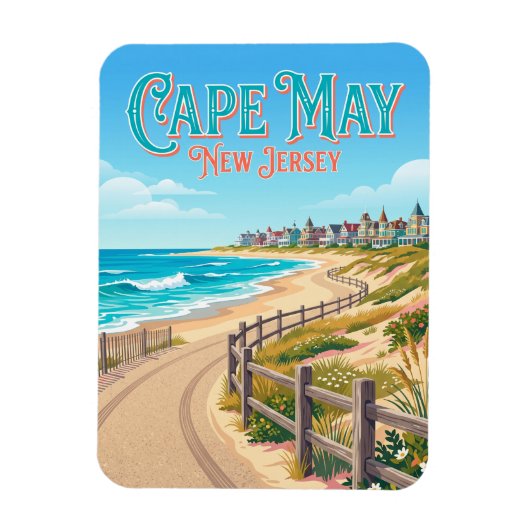 Cape May New Jersey Magneet (Verticaal)