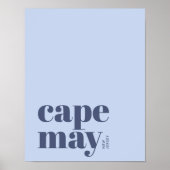 Cape May New Jersey moderne stad Poster (Voorkant)