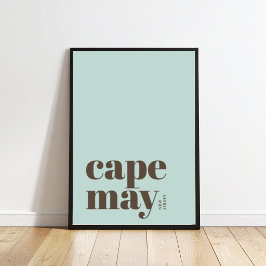 Cape May New Jersey moderne stad Poster