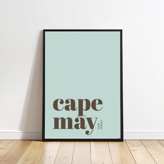 Cape May New Jersey moderne stad Poster