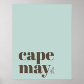 Cape May New Jersey moderne stad Poster (Voorkant)