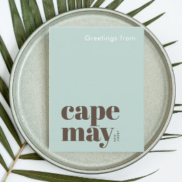 Cape May New Jersey moderne vakantie Briefkaart