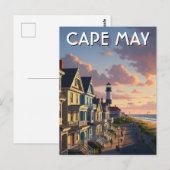 Cape May New Jersey Reisansichtkaart Briefkaart (Voorkant / Achterkant)