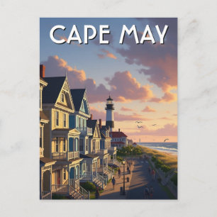 Cape May New Jersey Reisansichtkaart Briefkaart