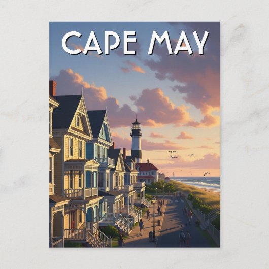 Cape May New Jersey Reisansichtkaart Briefkaart (Voorkant)