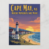  Cape May New Jersey Reizen Briefkaart (Voorkant)