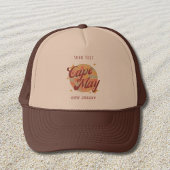 Cape May New Jersey Retro Partij Trucker Pet