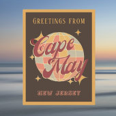 Cape May New Jersey Retro  Party Briefkaart