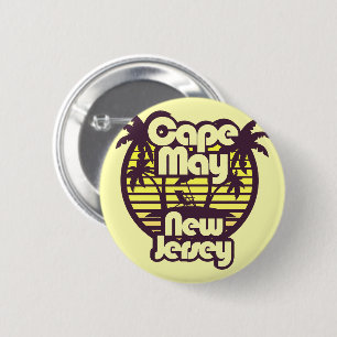 Cape May, New Jersey Ronde Button 5,7 Cm