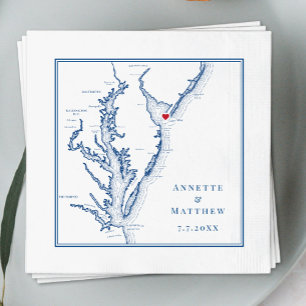 Cape May New Jersey Shore Map Elegant Wedding Servet