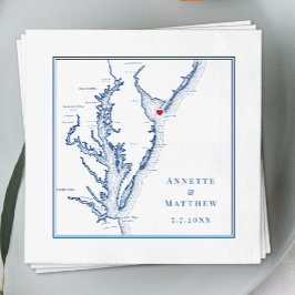 Cape May New Jersey Shore Map Elegant Wedding Servet