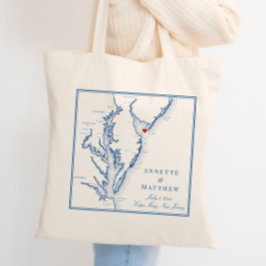 Cape May New Jersey Shore Wedding Welkom Tote Bag