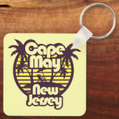 Cape May, New Jersey Sleutelhanger (Achterkant)