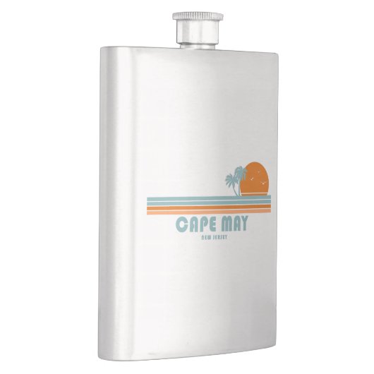 Cape May New Jersey Sun Palm Trees Flacon (Rechts)