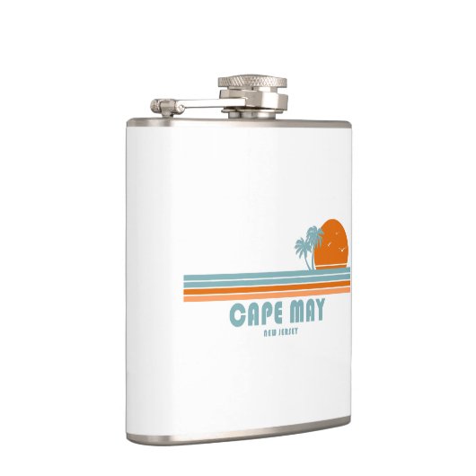 Cape May New Jersey Sun Palm Trees Heupfles (Rechts)