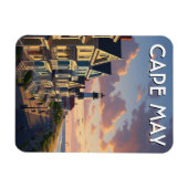 Cape May New Jersey Travel Postcard Magneet (Horizontaal)
