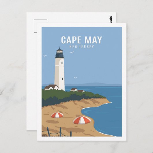 Cape May New Jersey Verenigde Staten Travel Place  Briefkaart (Voorkant / Achterkant)