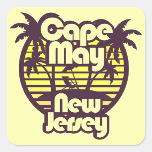 Cape May, New Jersey Vierkante Sticker