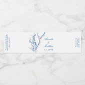 Cape May New Jersey Wedding Waterfles Etiket (Enkel label)