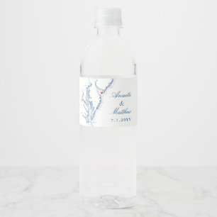 Cape May New Jersey Wedding Waterfles Etiket
