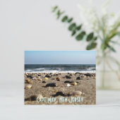 Cape May, NJ Beach Scene Briefkaart (Staand voorkant)