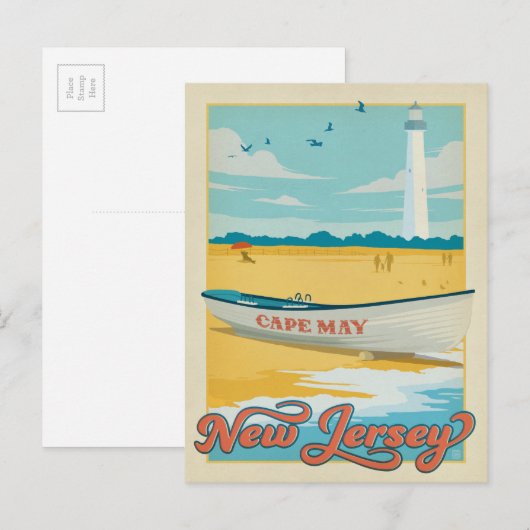 Cape May, NJ Briefkaart (Voorkant / Achterkant)