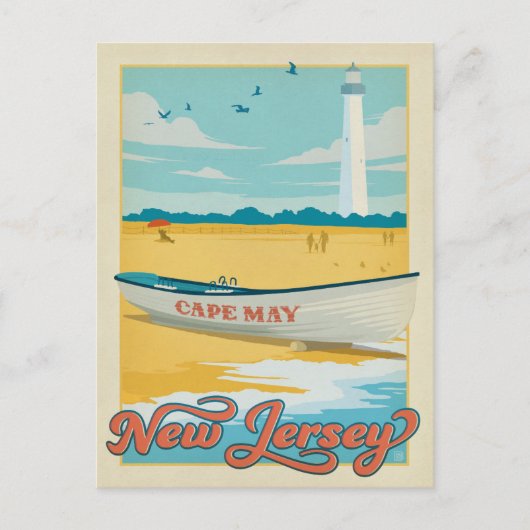 Cape May, NJ Briefkaart (Voorkant)