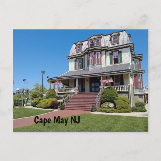 Cape May NJ Briefkaart (Voorkant)