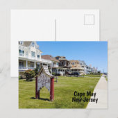 Cape May NJ Briefkaart (Voorkant / Achterkant)