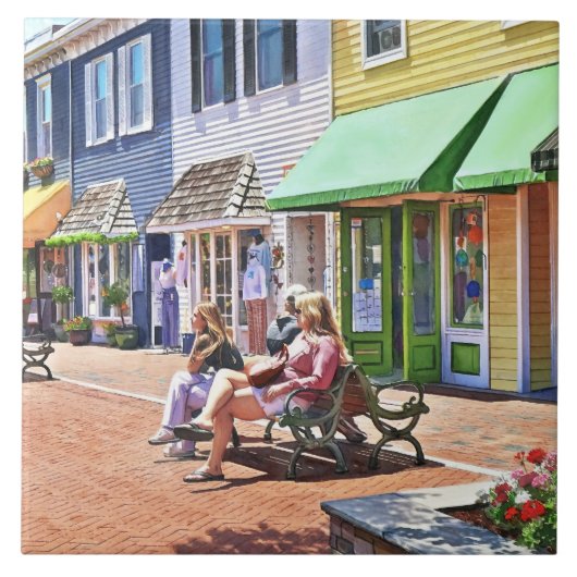 Cape May NJ - Een aangename middag in het winkelce Tegeltje (Voorkant)