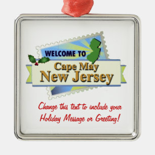 Cape May NJ Metalen Ornament