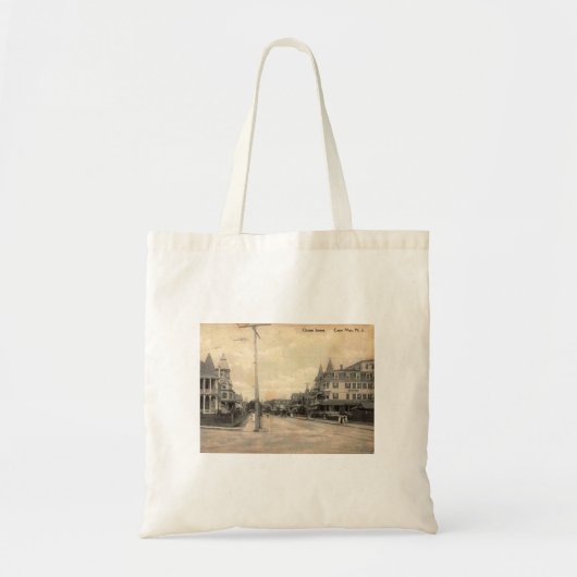 Cape May NJ, Ocean Street, c1910  Tote Bag (Voorkant)