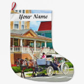 Cape May NJ – Paardentram Grote Kerstsok (Voorkant)