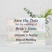 Cape May NJ Paardentram Save The Date (Staand voorkant)