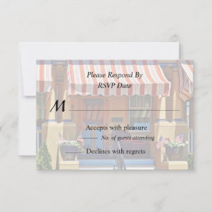 Cape May NJ - Portiek Met Rieten Stoel RSVP Kaartje