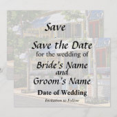 Cape May NJ – Restaurant op Jackson Street Save The Date (Voorkant / Achterkant)