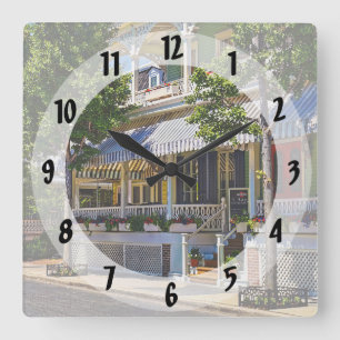 Cape May NJ – Restaurant op Jackson Street Vierkante Klok