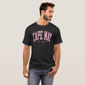  cape May NJ retro throwback Beach Preppy g T-shirt (Voorkant volledig)