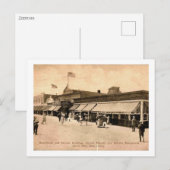 Cape May NJ, Shriver Building, Boardwalk,  Briefkaart (Voorkant / Achterkant)