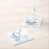 Cape May NJ Wedding Party Cocktail Hour Drink Kartonnen Onderzetters (Insitu)
