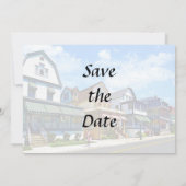 Cape May NJ - Zusters die langs Perry Street lopen Save The Date (Achterkant)