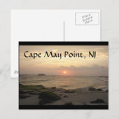 Cape May Point, NJ at sunset greeting card Briefkaart (Voorkant / Achterkant)