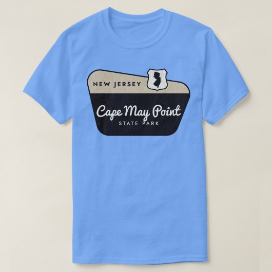 Cape May Point State Park, New Jersey Welkomstbord T-shirt (Design voorkant)