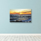 Cape May Point Sunset Canvas Afdruk (Insitu (Houten vloer))