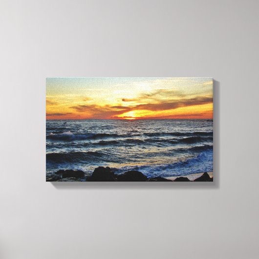 Cape May Point Sunset Canvas Afdruk (Voorkant)