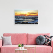 Cape May Point Sunset Canvas Afdruk (Insitu (Woonkamer))
