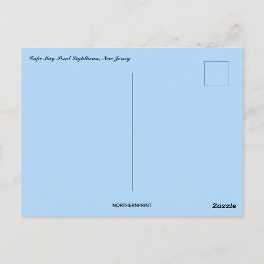 Cape May Point - Vuurtoren van New Jersey Briefkaart (Achterkant)